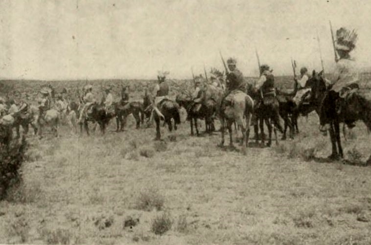 The Indian Uprising at Santa Fe (1912) постер