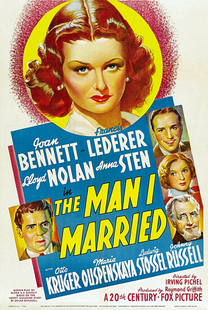Мужчина, за которого я вышла замуж (1940) постер